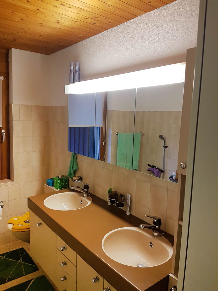 Badezimmer 1, vorher